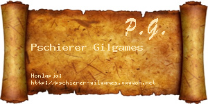Pschierer Gilgames névjegykártya